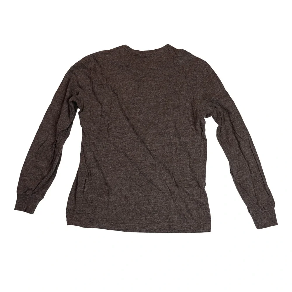 Polo Ralph Lauren Long Sleeve T-Shirt Mens Small Brown Good Heathered Pony
